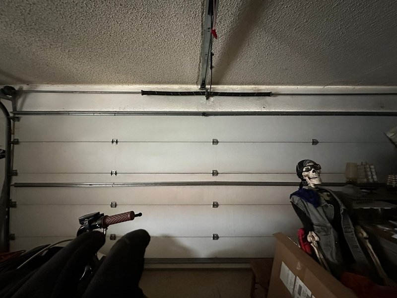 White Sectional Garage Door Track Repair ,  24/7 Garage Door and Gate Services, Inland Empire CA