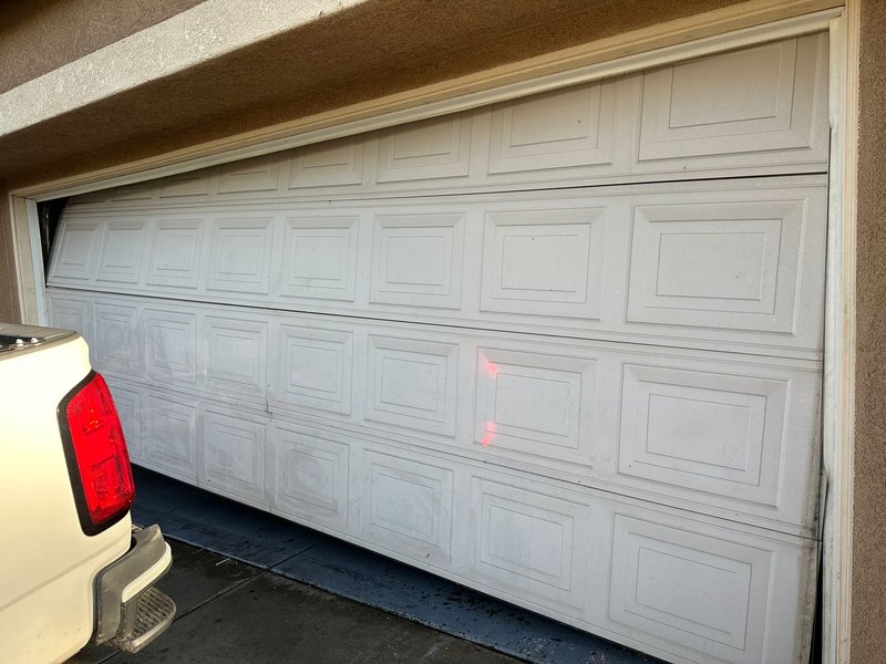 Off-Track Short-Panel Garage Door Repair ,  24/7 Garage Door and Gate Services, Inland Empire CA