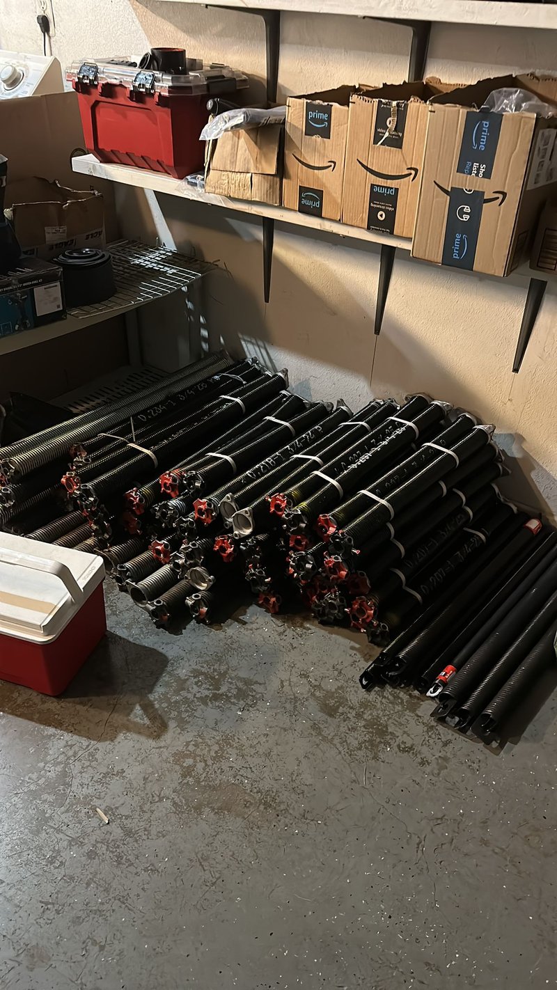 Torsion Spring Replacement Stock Inventory ,  24/7 Garage Door and Gate Services, Inland Empire CA