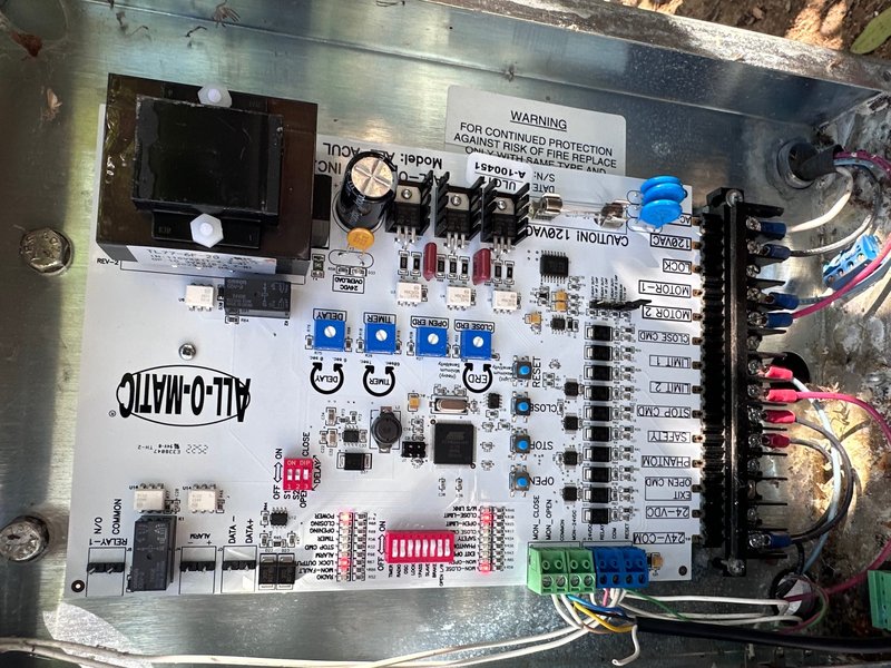 All-O-Matic Gate Operator Control Board Replacement ,  24/7 Garage Door and Gate Services, Inland Empire CA
