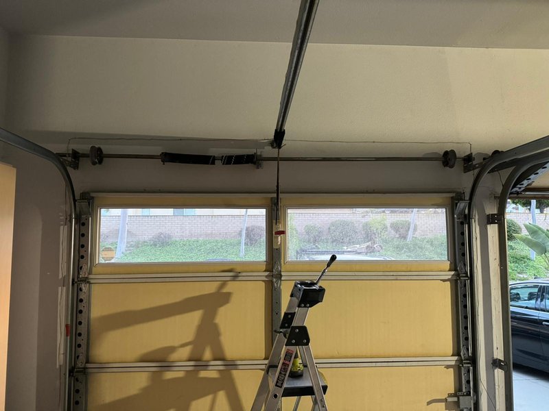 Yellow Sectional Door Opener Installation ,  24/7 Garage Door and Gate Services, Inland Empire CA