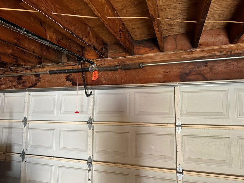 White Sectional Door Torsion Spring Replacement ,  24/7 Garage Door and Gate Services, Inland Empire CA
