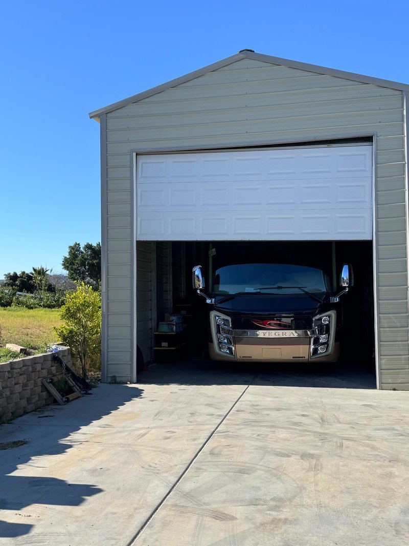 White Sectional RV Garage Door Installation ,  24/7 Garage Door and Gate Services, Inland Empire CA
