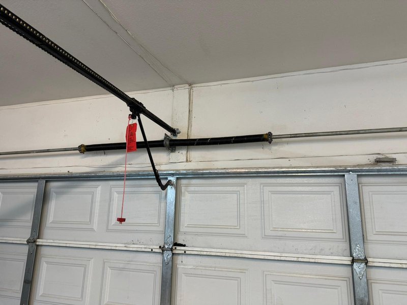 White Raised-Panel Door Torsion Spring Repair ,  24/7 Garage Door and Gate Services, Inland Empire CA