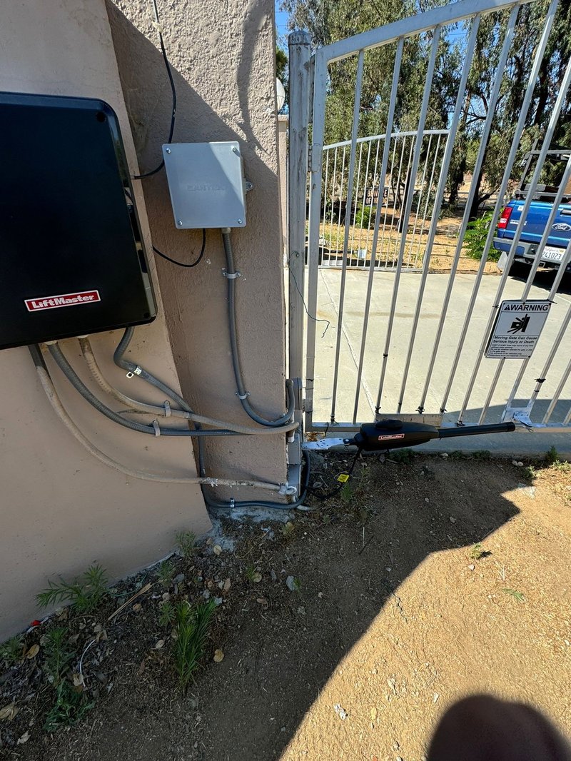 Wrought-Iron Swing Gate Operator Installation ,  24/7 Garage Door and Gate Services, Inland Empire CA