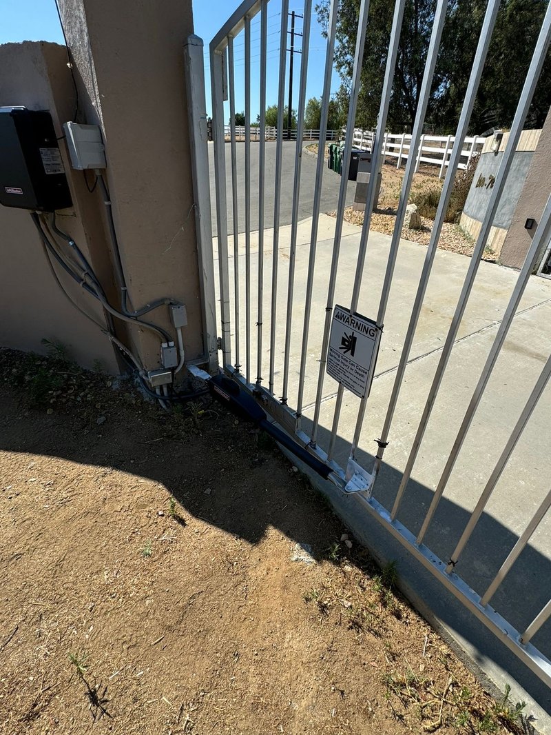 Metal Slide Gate Operator Installation ,  24/7 Garage Door and Gate Services, Inland Empire CA