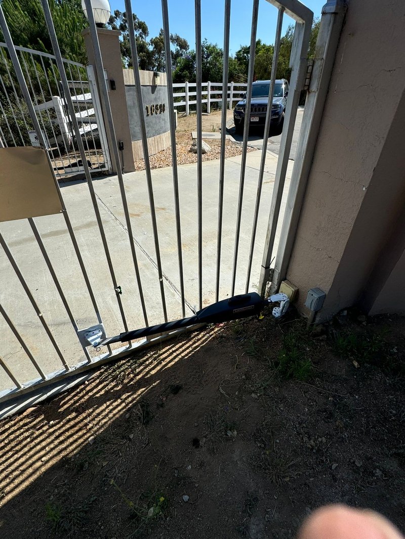 Wrought-Iron Swing Gate Arm Operator ,  24/7 Garage Door and Gate Services, Inland Empire CA