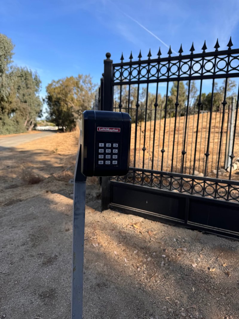Wrought-Iron Gate Keypad Entry Operator ,  24/7 Garage Door and Gate Services, Inland Empire CA